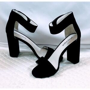 Jeffrey Campbell block heel suede shoes sandals Lindsay size 7 women ankle strap